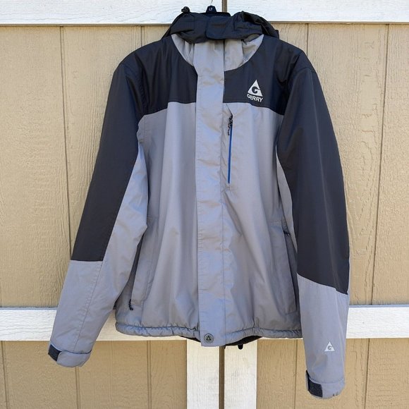 Gerry Weber Other - Gerry Gray Black Hooded Zip Jacket Men’s Size Large